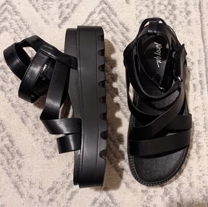 Nasty Gal Cleated Platform Sandals